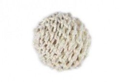 Sisal-Perle "Kugel" - natur - 24 mm Durchmesser