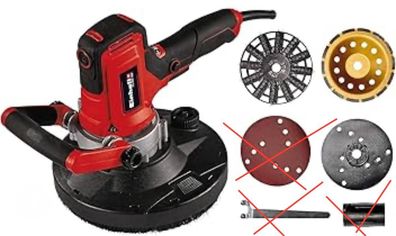 Einhell TE-DW 180 and- und Betonschleifer, 1300 W, 180 mm, 6 Schleifstufen