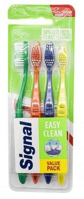 Signal Easy Clean Mittel Zahnbürsten 4er Set