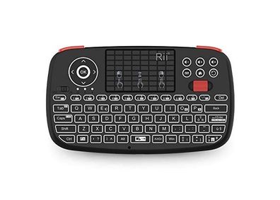 Rii Mini i4 Wireless+Bluetooth Tastatur mit Touchpad & Beleuchtung
