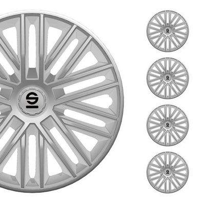 Sparco Radkappen 15 Zoll Bergamo Silber 4tlg