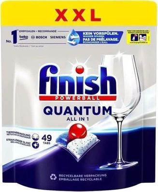 Finish Powerball Quantum all in1 Spülmaschinenkapseln 49 Stück
