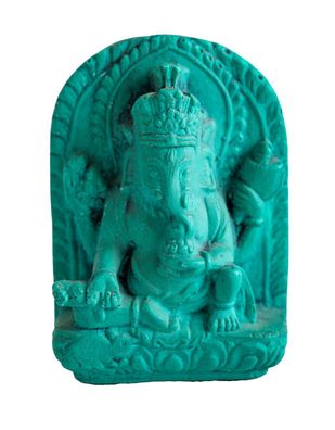 Ganesha aus Türkis Elefantengott 4 cm 16 g Figur Statue Skulptur Gottheit