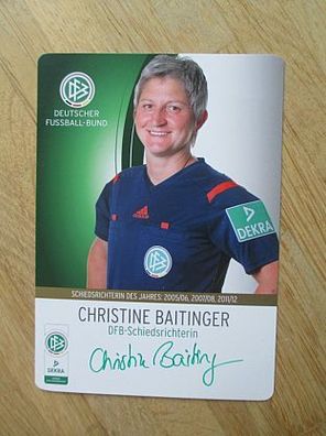 DFB Bundesligaschiedsrichterin Christine Baitinger - handsigniertes Autogramm!!!