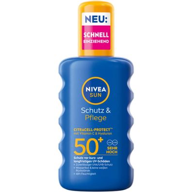 NIVEA SUN Sonnenschutzspray 85669 LSF50+ 200ml
