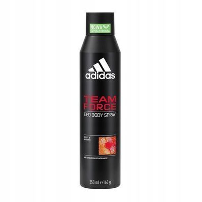 Adidas Team Force Deodorant Spray 250ml Herrenpflege Frischekick