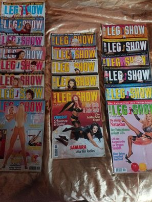1A Top,20x Leg Show (D) glänzende Nylon + Strumpfhosen , Zeitschriften 1980/1990er