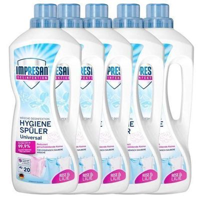 Impresan Universal Hygienespülung mit Rosen- und Lilienduft, 5x20 Wäschen