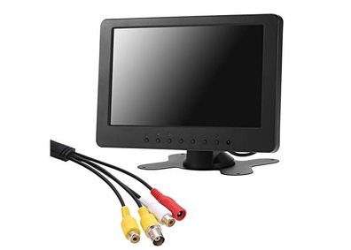Docooler 7-Zoll LCD-Monitor 1024x600, 16:9, AV/BNC-Eingänge, mit Audio, für CCTV