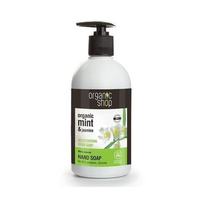 Organische Feuchtigkeitsspendende Handseife - Minze & Jasmin, 500 ml