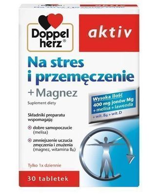 Magnesium-Aktivtabletten gegen Stress und Müdigkeit, 30 Stück