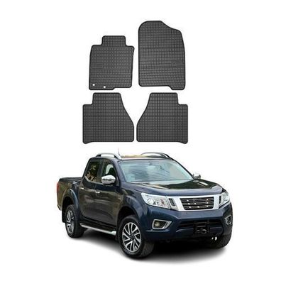 2016-2025 Nissan Navara Fußmatten Gummi Schwarz 4 tlg