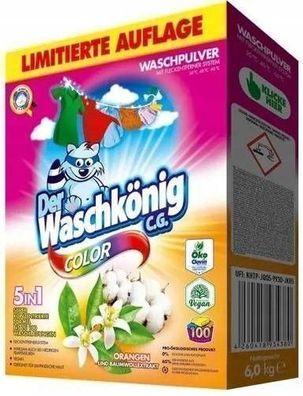 Waschkönig Color Orange Waschpulver 6 kg - Hochleistungsreinigung