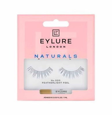 Eylure Naturals Nr. 020 - Natürliche künstliche Wimpern mit Kleber