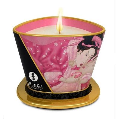 HOT - Shunga Massage Candle 170 ml - Rose