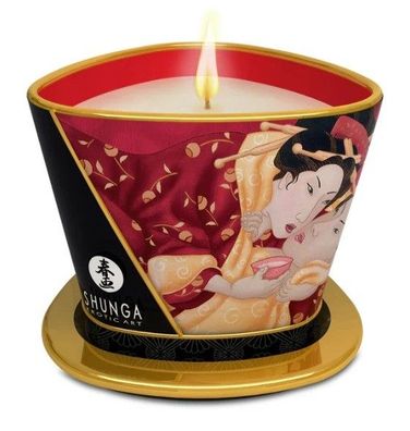 HOT - Shunga Massage Candle 170 ml - Strawberry