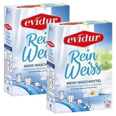 Evidur Reinweiss Vorhangreiniger Pulver 2x600 g