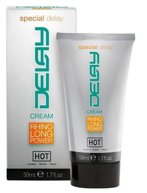 Hot - Rhino Long Power Delay Creme 50 ml - Verzögerungscreme für IHN
