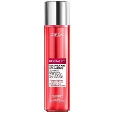 L'Oreal Paris Revitalift Gesichtswasser mit Glykolsaeure - 180ml, Hauterneuerung