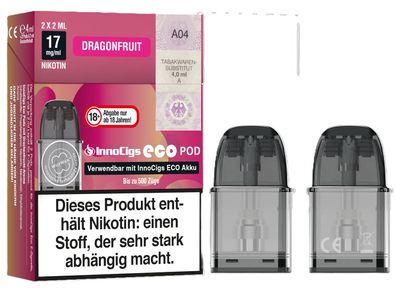 InnoCigs - Eco Pod 17mg/ml (2 Stück pro Packung)
