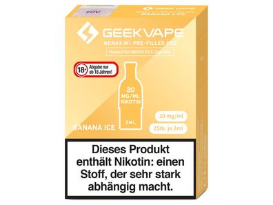 GeekVape - Wenax M1 Prefilled Pod (2 Stück pro Packung)