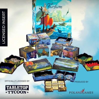 Everdell Farshore - Sortiereinsatz aus Holz (UV-Print)