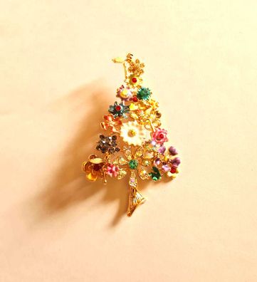 Blumen Brosche/Weihnachts Brosche, Christbaum Schmuck, Weihnachtsbaum Bros(B13072511)