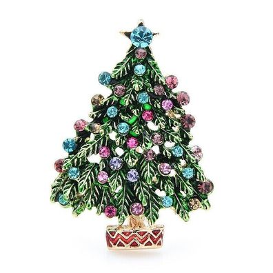 Christbaum Brosche/ Weihnachts Schmuck/ Weihnachtsbaum Brosche/(B13072511)
