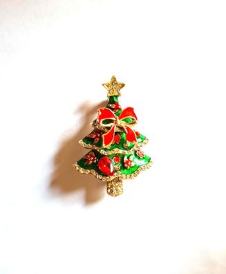 Christbaum Brosche/ Weihnachts Schmuck/ Weihnachtsbaum Brosche/(B13072512)