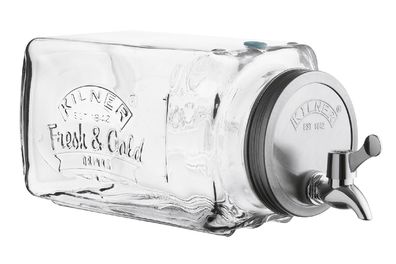 KILNER Getränkespender aus Glas 3l 32,7x14x18cm transparent