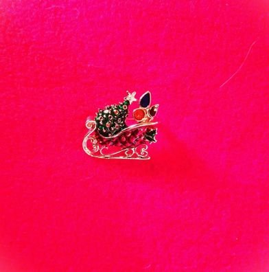 Weihnachts Brosche/ Weihnachtsgeschenke Schmuck/ Weihnachten/ Schlitten (B13072512)