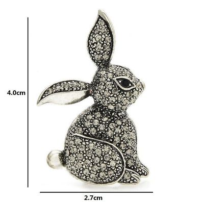 Hasen Brosche/Tier Schmuck/Kaninchen Brosche/Bunny Brosche(B13072512)