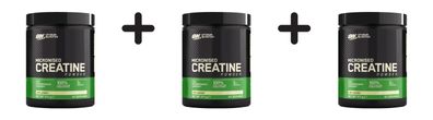 3 x Optimum Nutrition Creatine Powder (317g) Unflavoured
