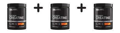 3 x Optimum Nutrition Platinum Creatine Plus (350g) Orange