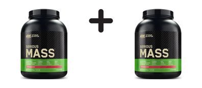 2 x Optimum Nutrition Serious Mass (6lbs) Strawberry