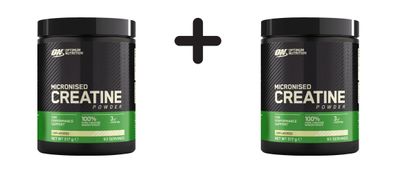 2 x Optimum Nutrition Creatine Powder (317g) Unflavoured