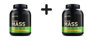 2 x Optimum Nutrition Serious Mass (6lbs) Banana