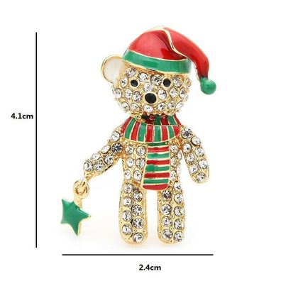 Weihnachten Brosche, Tier Schmuck, Teddy Brosche(B13072512)