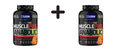 2 x USN Muscle Fuel Anabolic (2000g) Caramel Peanut Butter