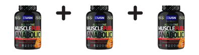 3 x USN Muscle Fuel Anabolic (2000g) Caramel Peanut Butter
