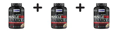 3 x USN Muscle Fuel Anabolic (2000g) Cookies and Cream