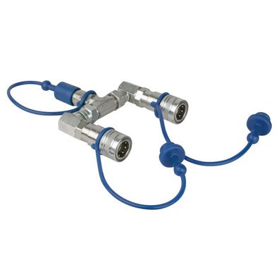 Showgear CO? 3/8 Q-Lock 2-way Splitter Geschlossenes System