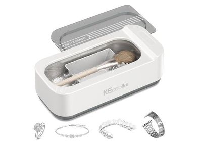 Kecoolke ultraschallreiniger 400 ml mit digitalem Timer für Gläser, Ringe, Münzen