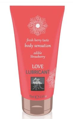 Hot | Shiatsu Edible Love Lubricant 75 ml - Gleitgel - Strawberry
