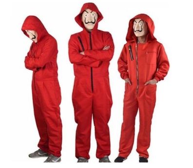 Haus des Papiergeldes cosplay kostüm dali dali maske rot jumpsuit Halloween v