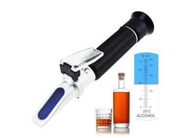 Alkoholrefraktometer 0-80% - Qualitätsgerät zur Bestimmung des Alkoholgehalts