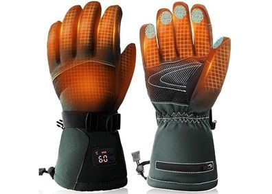 Elektrisch beheizte Handschuhe, Motorradhandschuhe, Winter, 7,4 V, 2 Stück, 3.200 mAh