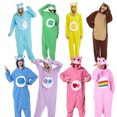 Damen Monokuma Hooded Pyjamas Tier bären Jumpsuit Robe Nachthemd Cosplay Nachtwäsche