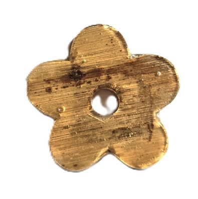 Anhänger "Blume" - Schilf gelackt - 40 mm Durchmesser