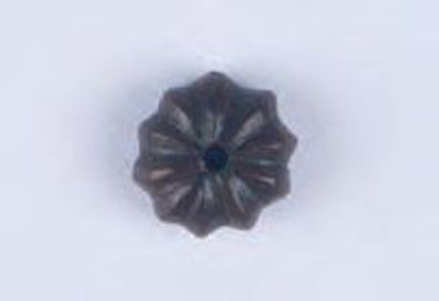 Perle "Kugel Rosette" - dunkel - 20 x 10 mm
